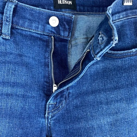 NWT Hudson Amina Mid-Rise Short Denim Blue Jean Cutoff Shorts Size 27 NEW