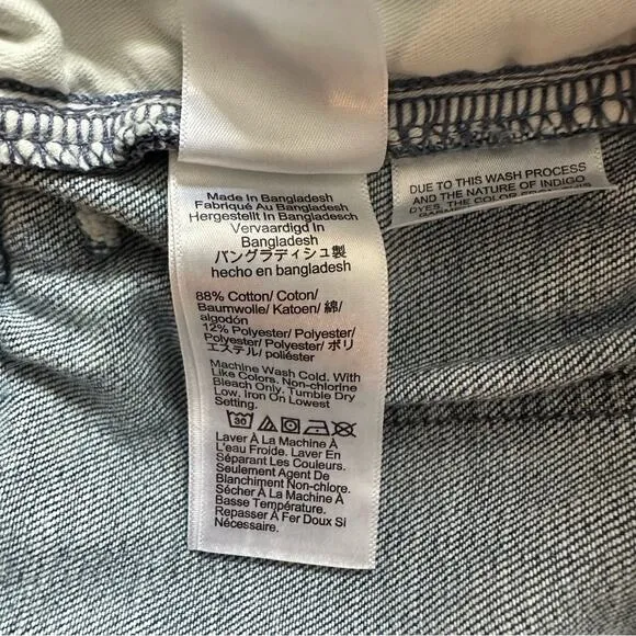 NWT J. Crew Denim High Waist Paperbag Jeans Women size 27P Medium Wash wide leg