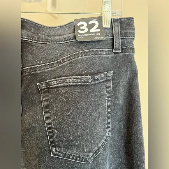 NWT Joe's High Rise Wide Leg Cropped Denim Jeans, Size 32, Isagel