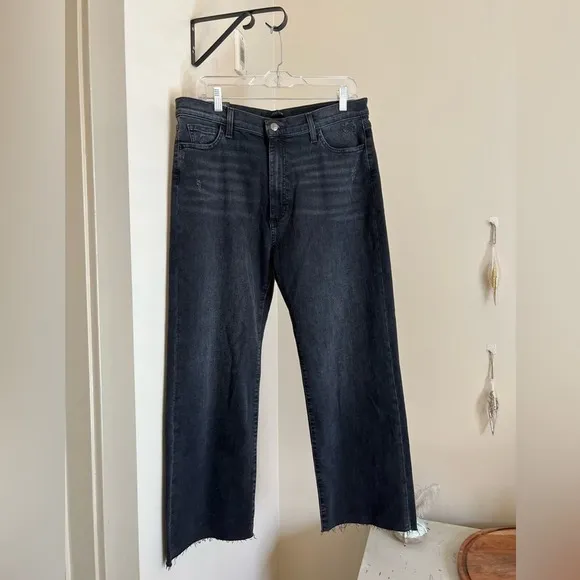 NWT Joe's High Rise Wide Leg Cropped Denim Jeans, Size 32, Isagel