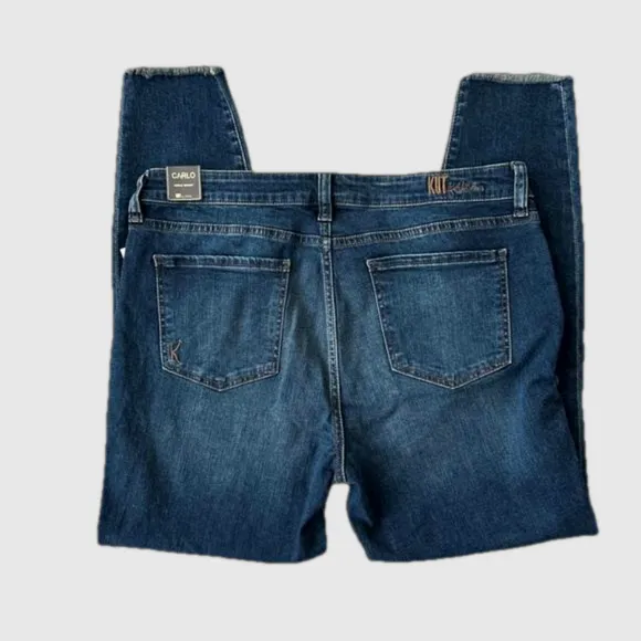 NWT Kut from the Kloth Carlo Ankle Skinny Raw Hem