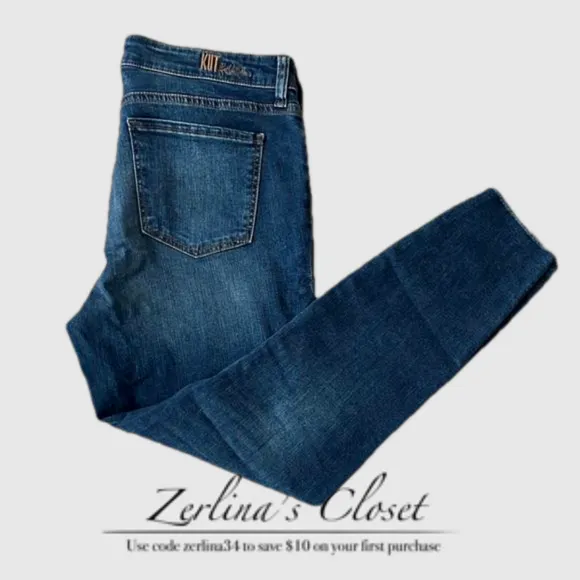 NWT Kut from the Kloth Carlo Ankle Skinny Raw Hem