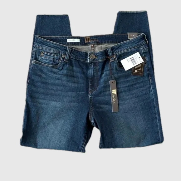 NWT Kut from the Kloth Carlo Ankle Skinny Raw Hem