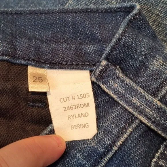 NWT L'agence Size 25 Blue Ryland Bering Jean Shorts