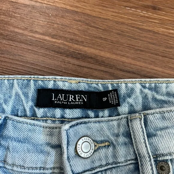 *NWT* Lauren Ralph Lauren Women’s Denim Light Wash Shorts Size 0P