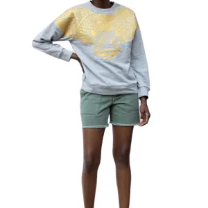 NWT Le Superbe Beach Crawler Cutoff Green Shorts Size 4 Reg. $175