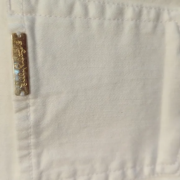 NWT Lilly Pulitzer White Denim Skirt.  Size 6