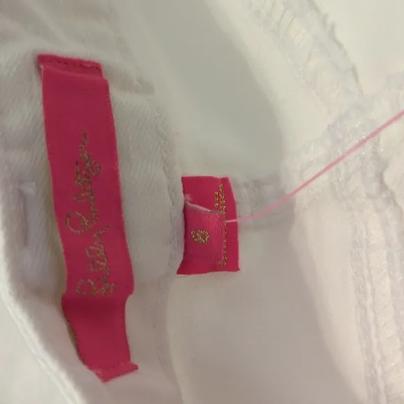 NWT Lilly Pulitzer White Denim Skirt.  Size 6