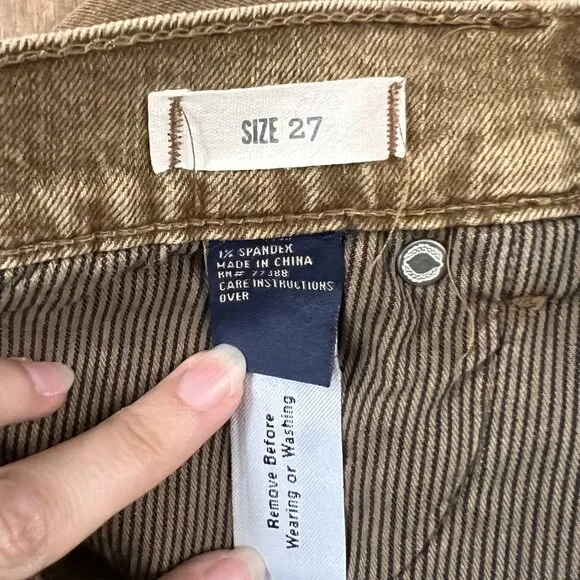 NWT Madewell Burnt Sienna Cut-Off Denim Jean Shorts Sz 27
