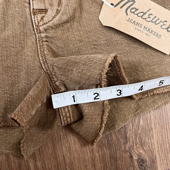 NWT Madewell Burnt Sienna Cut-Off Denim Jean Shorts Sz 27