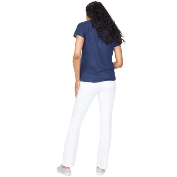 NWT NYDJ Straight Maternity Jeans in Optic White Sz. 8