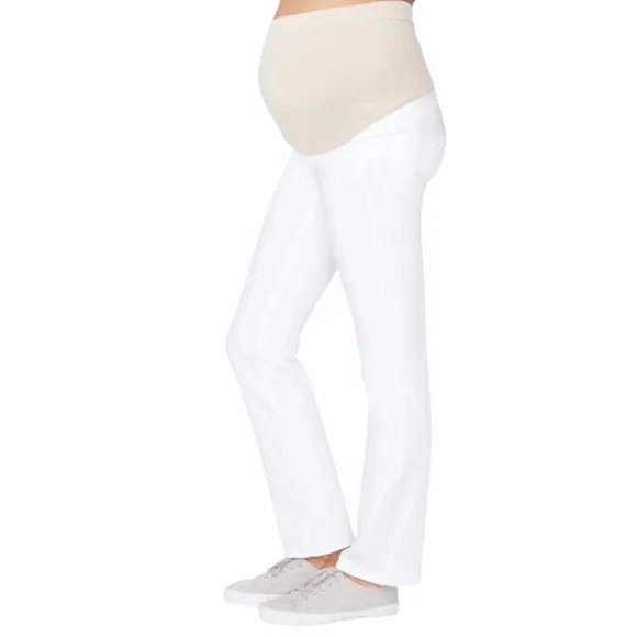 NWT NYDJ Straight Maternity Jeans in Optic White Sz. 8