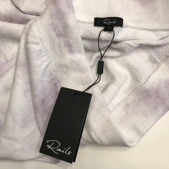NWT Rails Robin Lavender Tie Dye Shorts Large