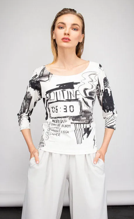 NY 77 Design Routine Top