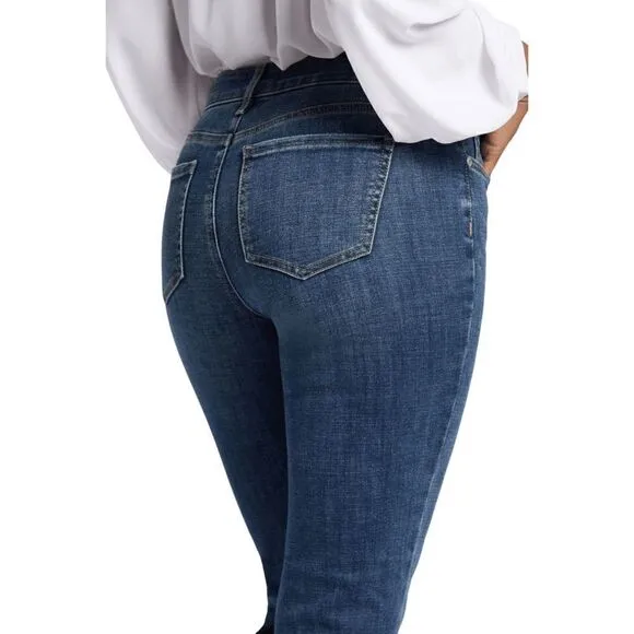 NYDJ Mid Wash Marilyn Jean Slimming Fit Straight Leg Jean 10 12