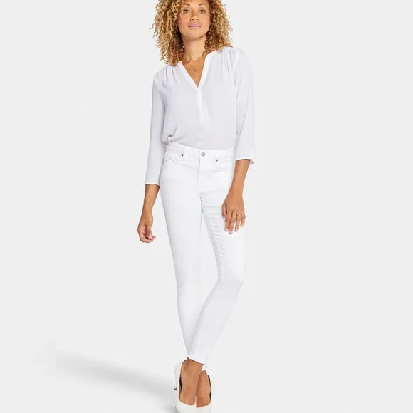 NYDJ NEW White Skinny Jeans Size 12P NWT