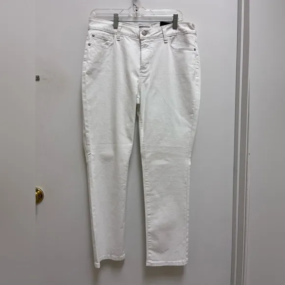 NYDJ NEW White Skinny Jeans Size 12P NWT