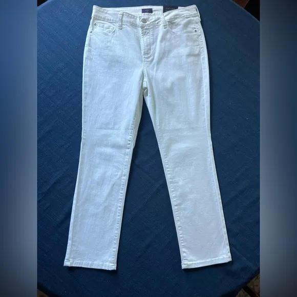 NYDJ NEW White Skinny Jeans Size 12P NWT