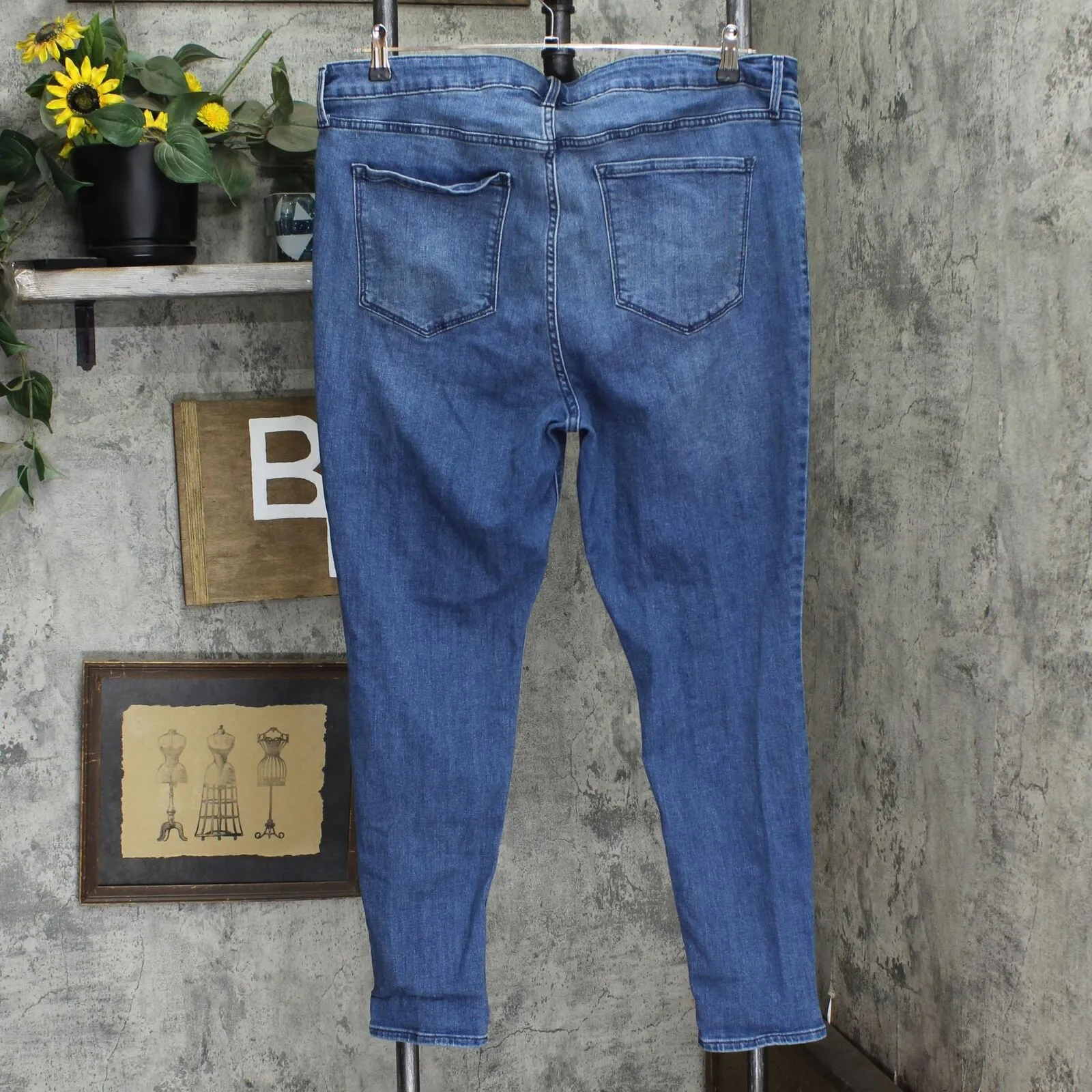 Old Navy Womens Stretch High-Rise Skinny Jeans 1670596812f4ba Medium Blue 18