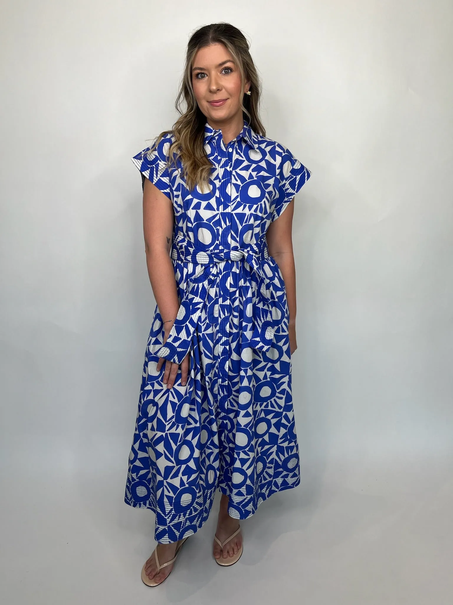 Oliphant Belted Shirt Dress