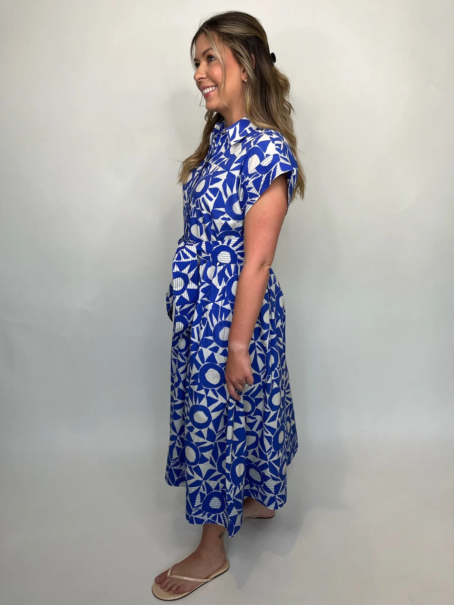 Oliphant Belted Shirt Dress