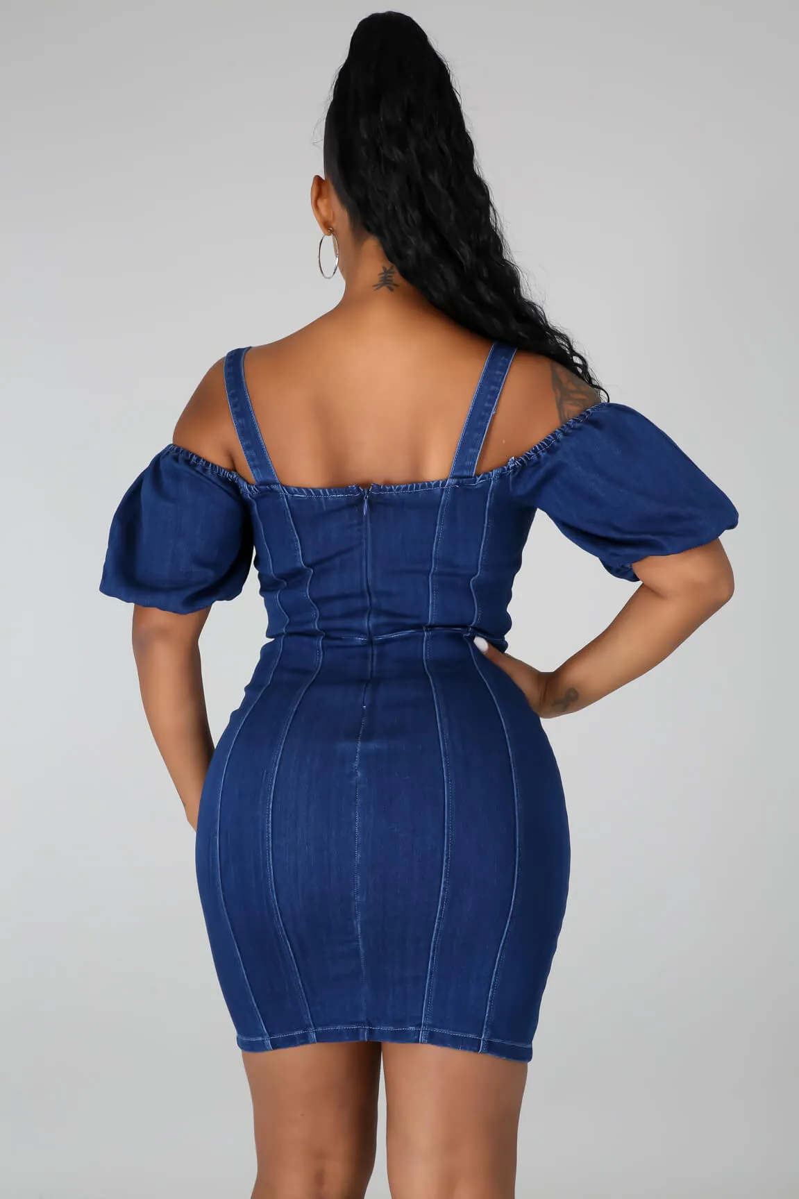 On My Way Denim Dress