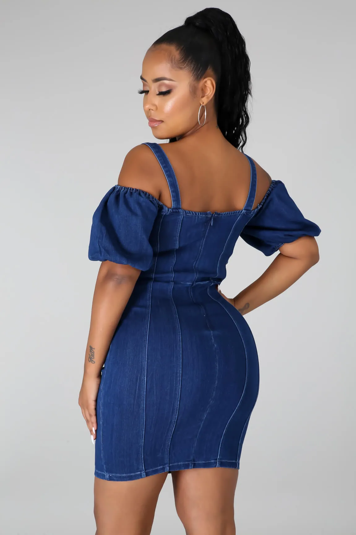On My Way Denim Dress