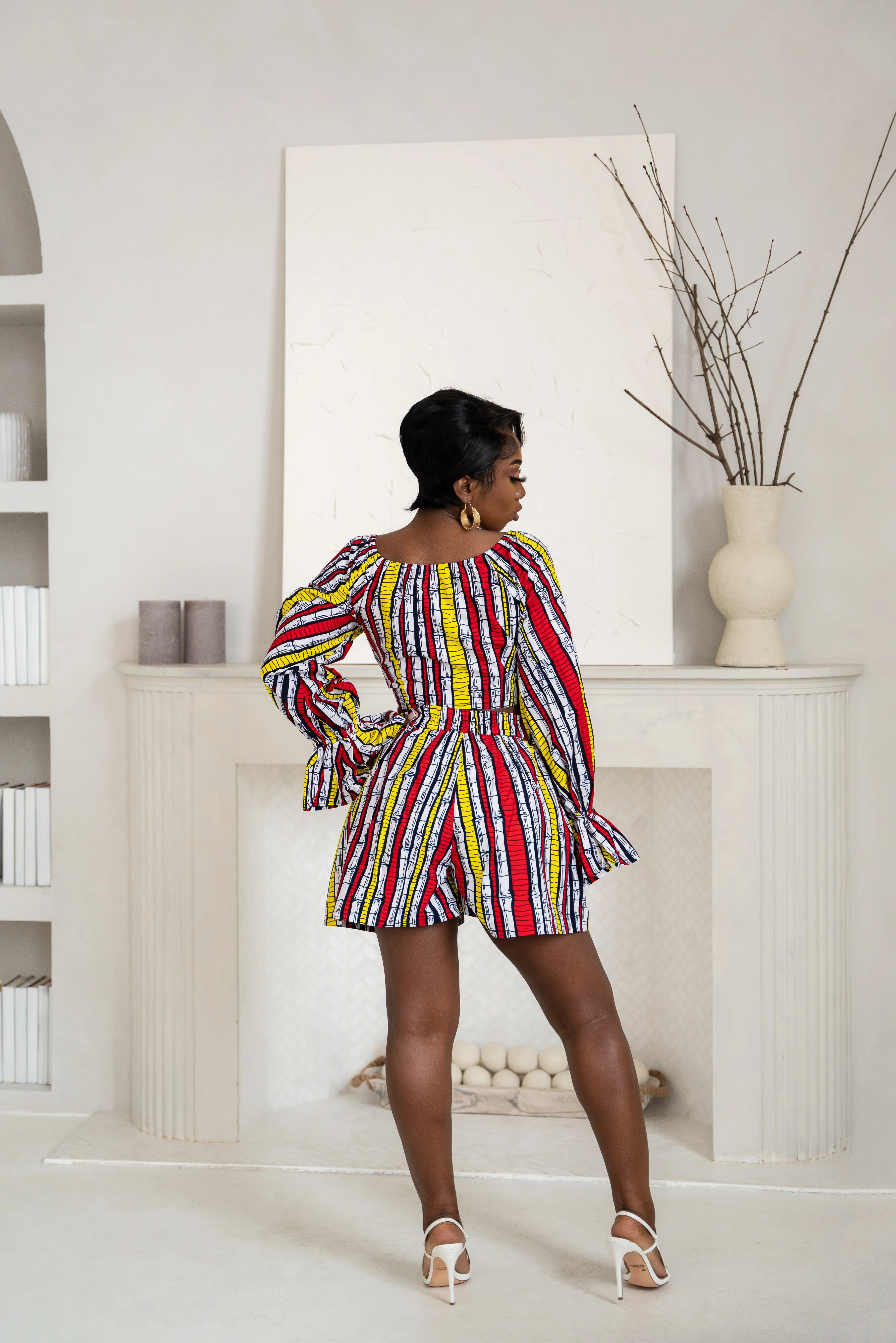 OPE African Print Shorts