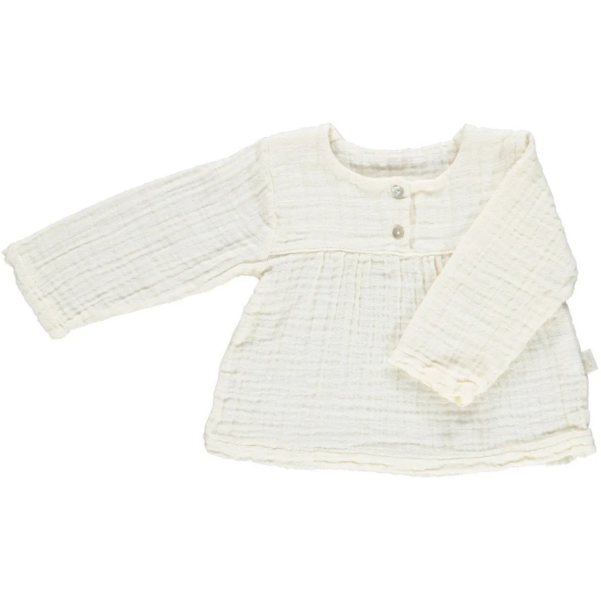 Organic Cotton Blouse in Cream
