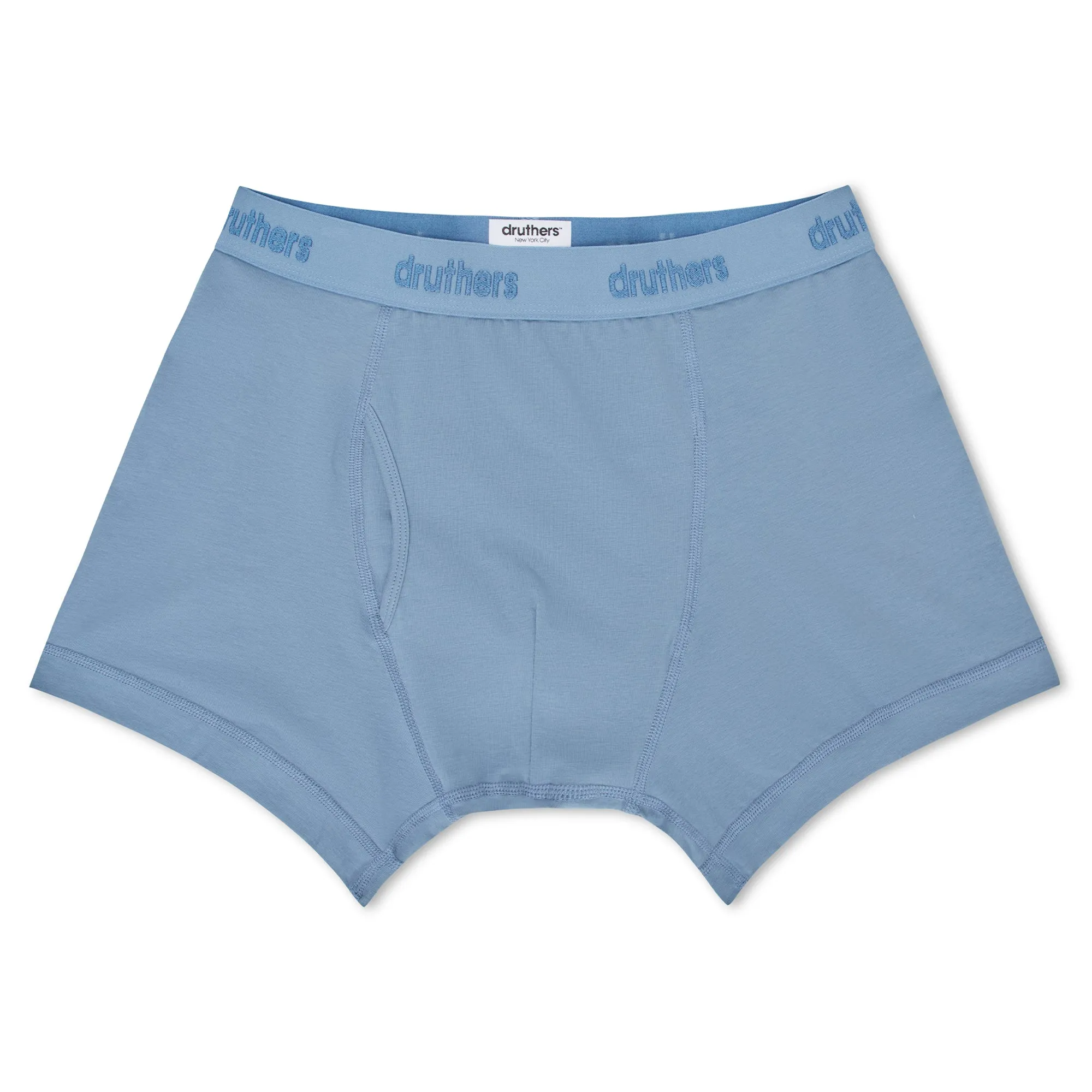 Organic Cotton Boxer Briefs - Dusty Blue