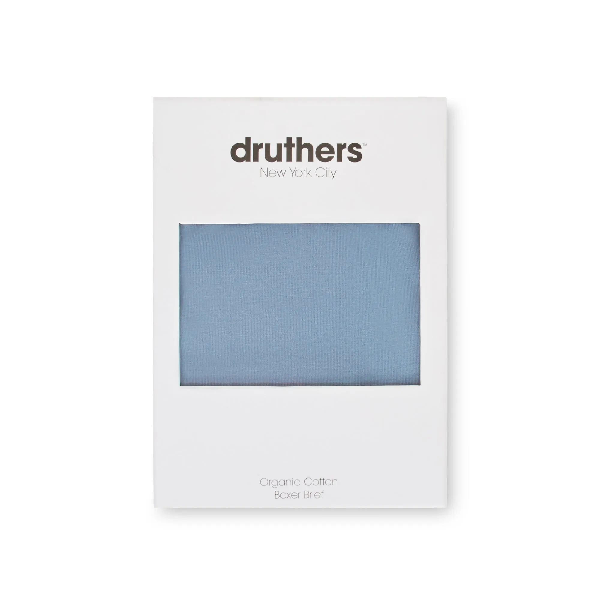 Organic Cotton Boxer Briefs - Dusty Blue
