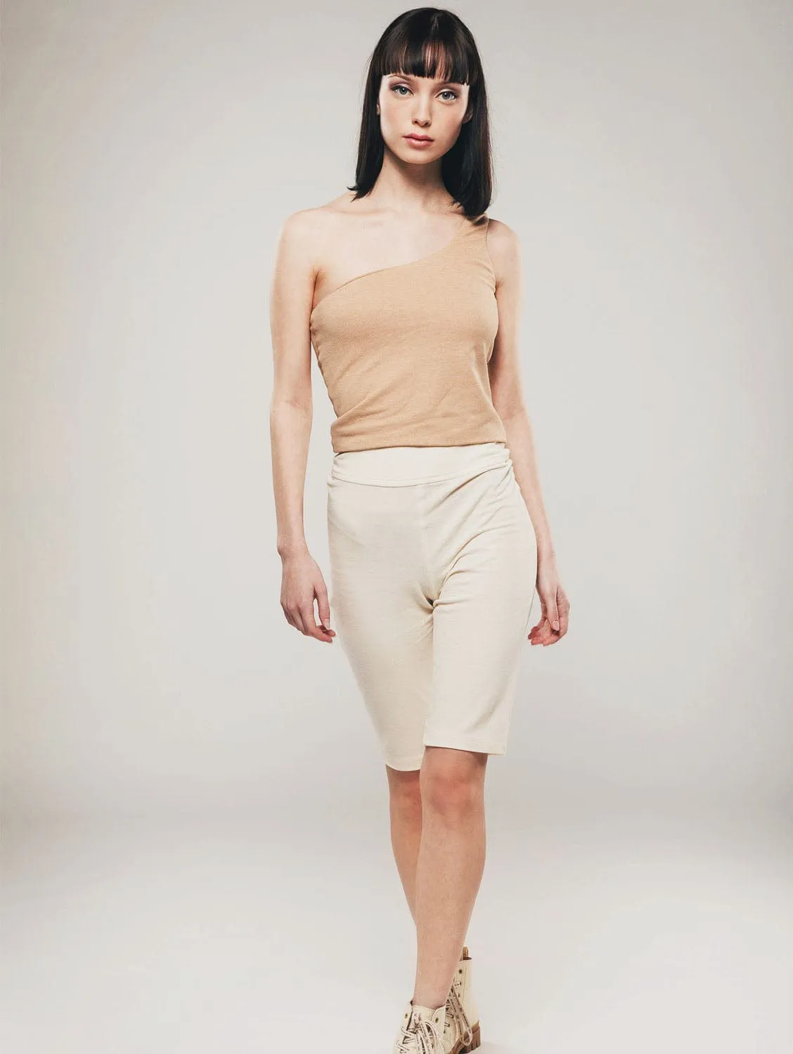Organic Cotton Cycling Shorts | Ecru