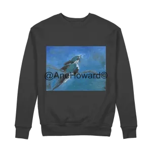 Organic Cotton Sweatshirt Blue Bird