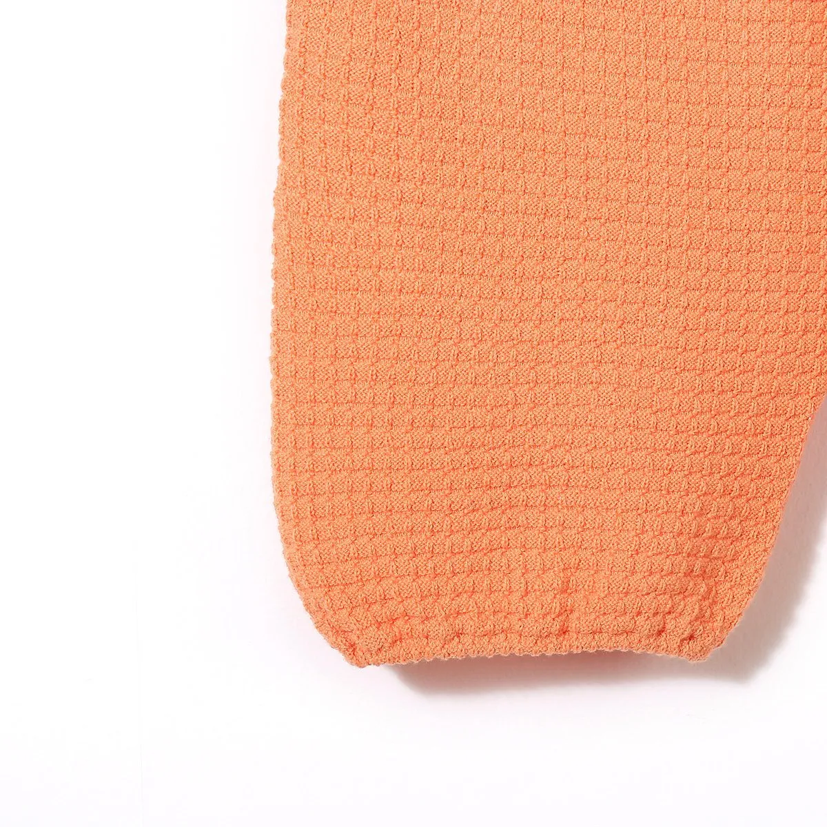 Organic Cotton Waffle Capri Shorts (Peach)
