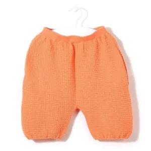 Organic Cotton Waffle Capri Shorts (Peach)