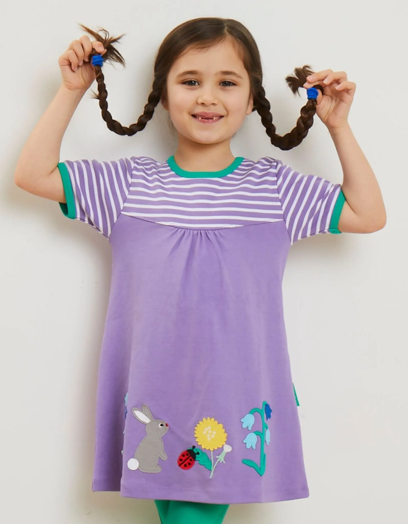 Organic Spring Applique Dress