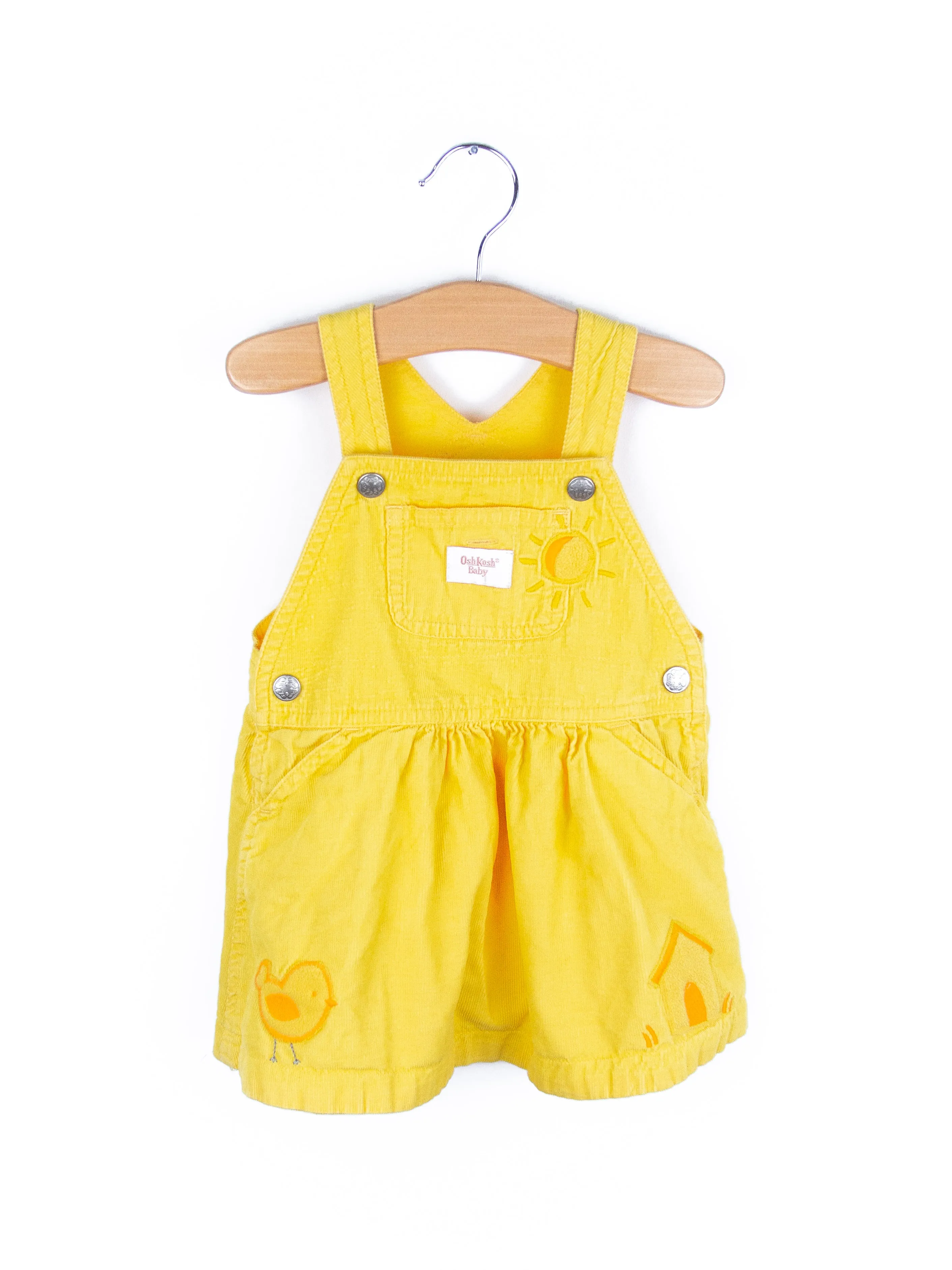 Osh Kosh Yellow Cord Dress - Age 6-9 months