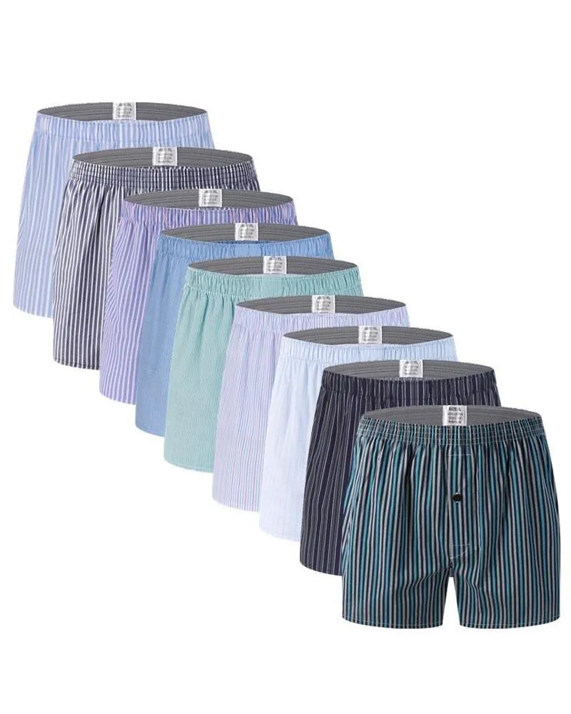 Pack of 2 - Mens Boxer Shorts - Woven Cotton Boxers