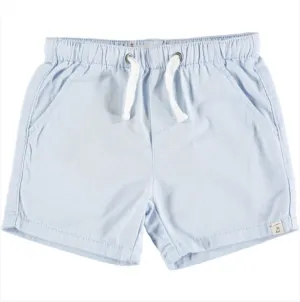 Pale Blue Twill Shorts