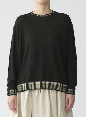Pas de Calais Shibori Ribbed Pullover Knit