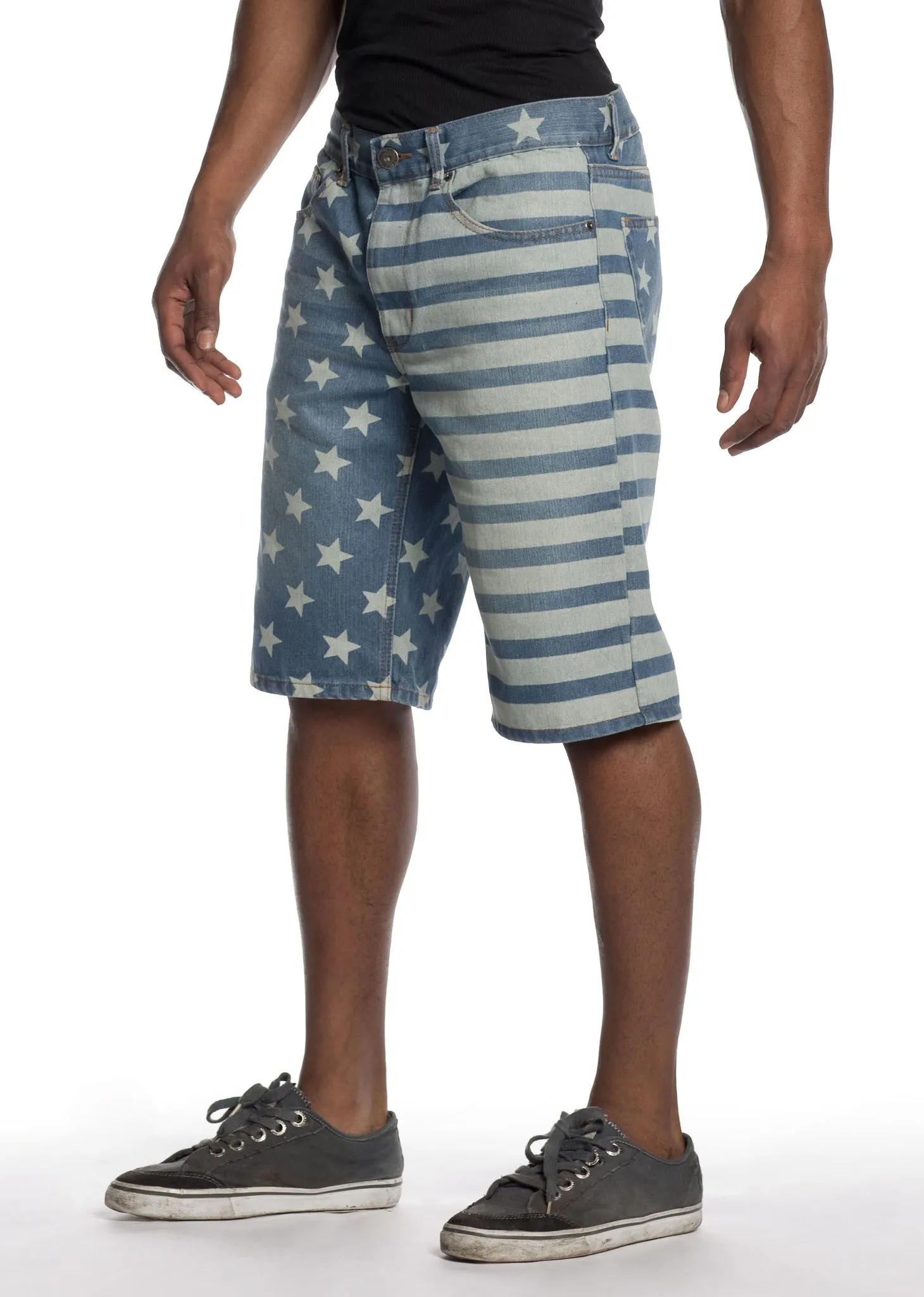 Patriotic Jean Shorts