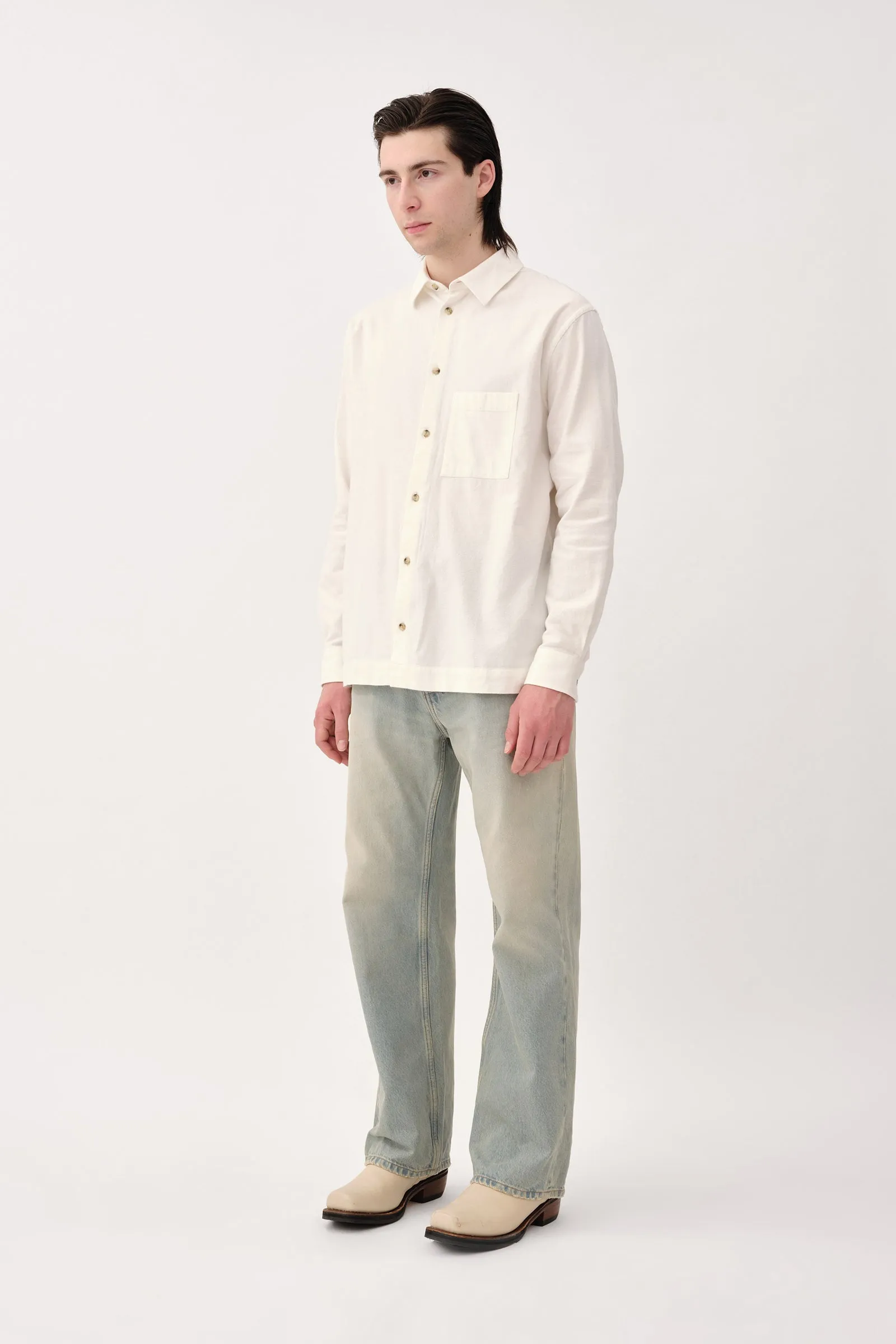 Penzo Brushed Flannel - Off White