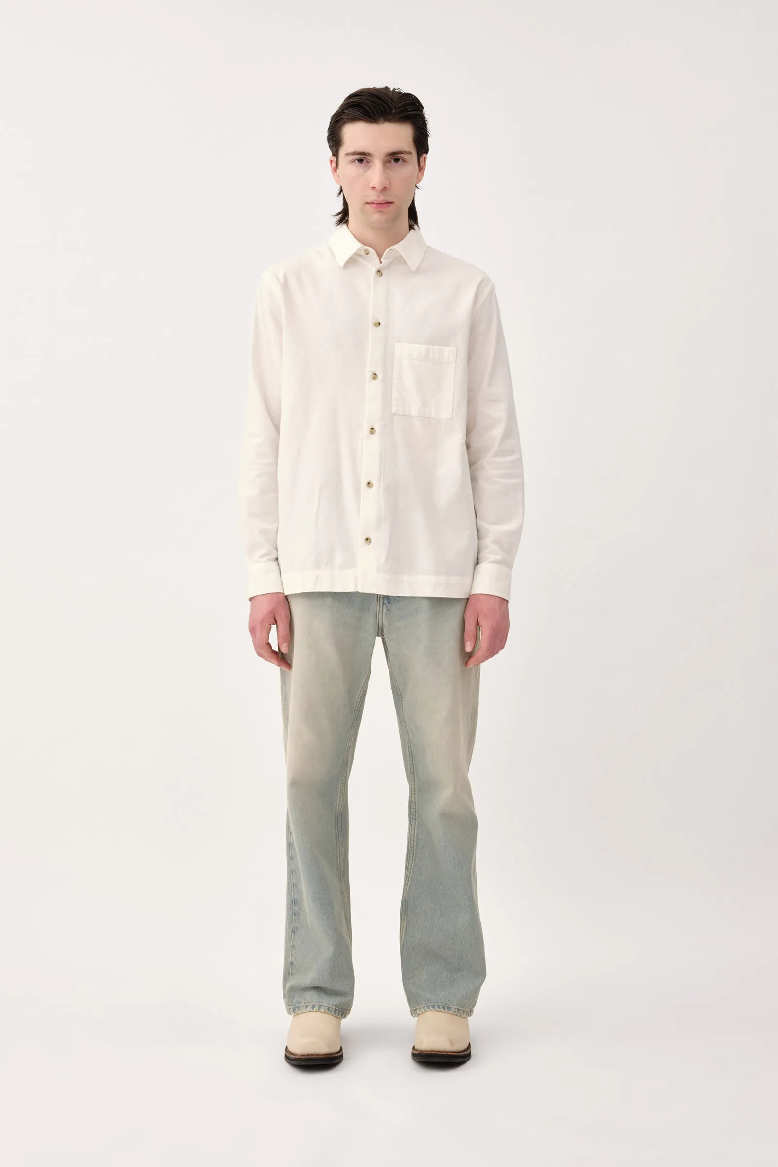 Penzo Brushed Flannel - Off White