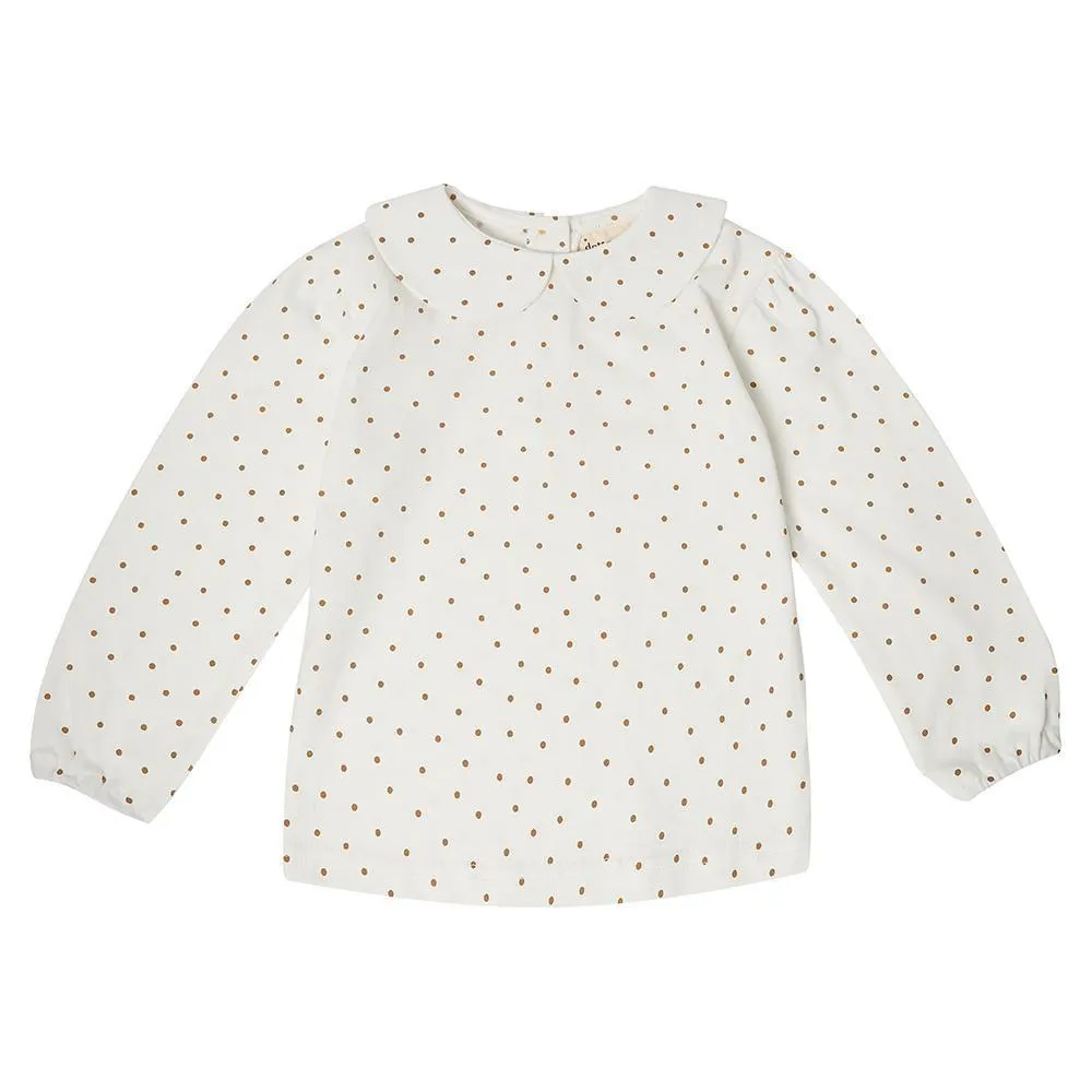 Peter Pan Collar - Gold Dot