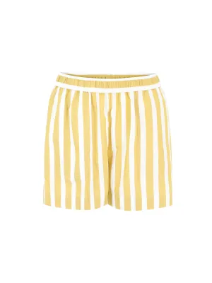 Pharaoh Poppy Cotton Stripe Short in Sun