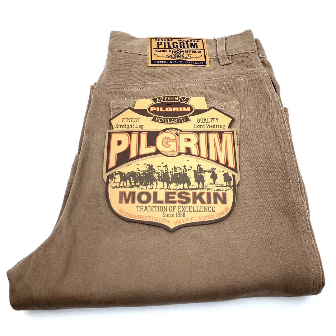 Pilgrim Men's 5 Pocket Western Moleskin Jean - 3 Colours