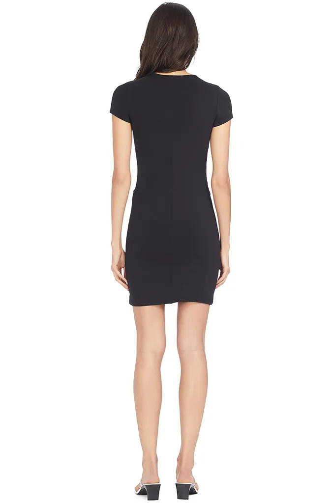 Pima Cotton S/S Dress (Black)
