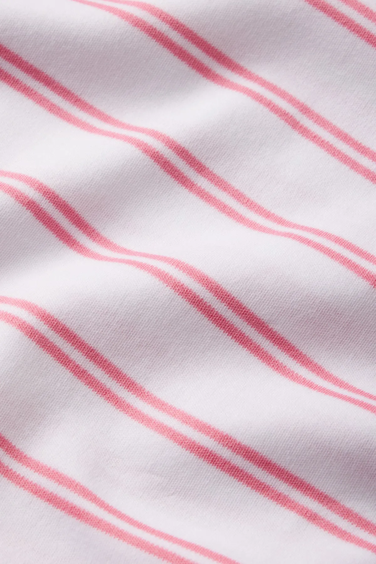 Pima Ruffle Shorts Set in Sunkissed Coral Tidal Stripe