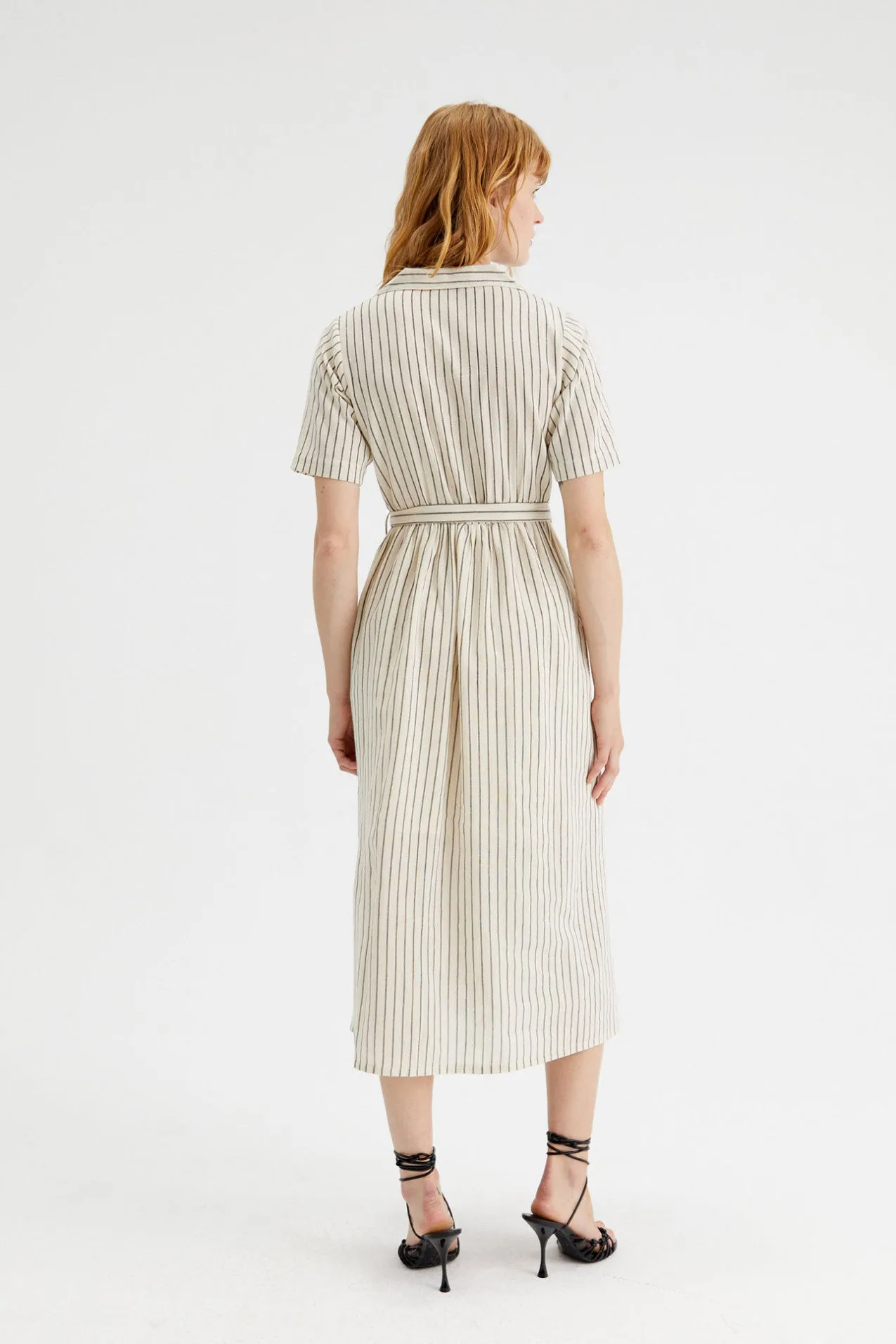 Pin Stripe Shirt Dress