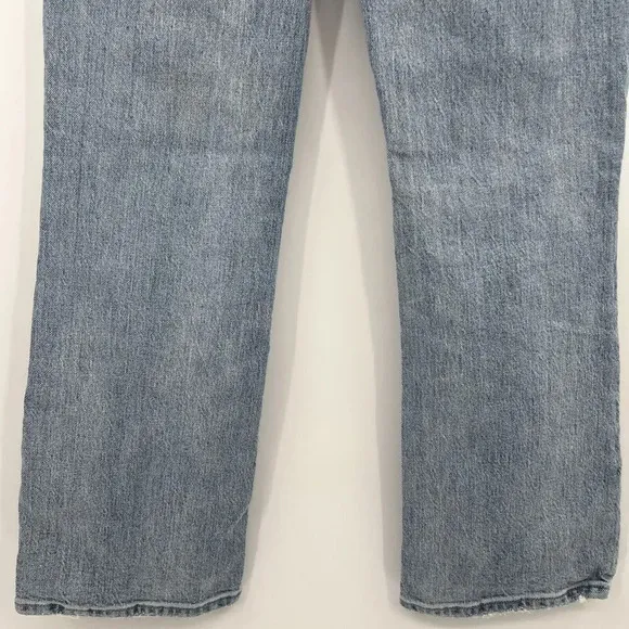 Pistola High Rise Straight Leg Cropped Blue Jeans Distressed Women’s Size 26